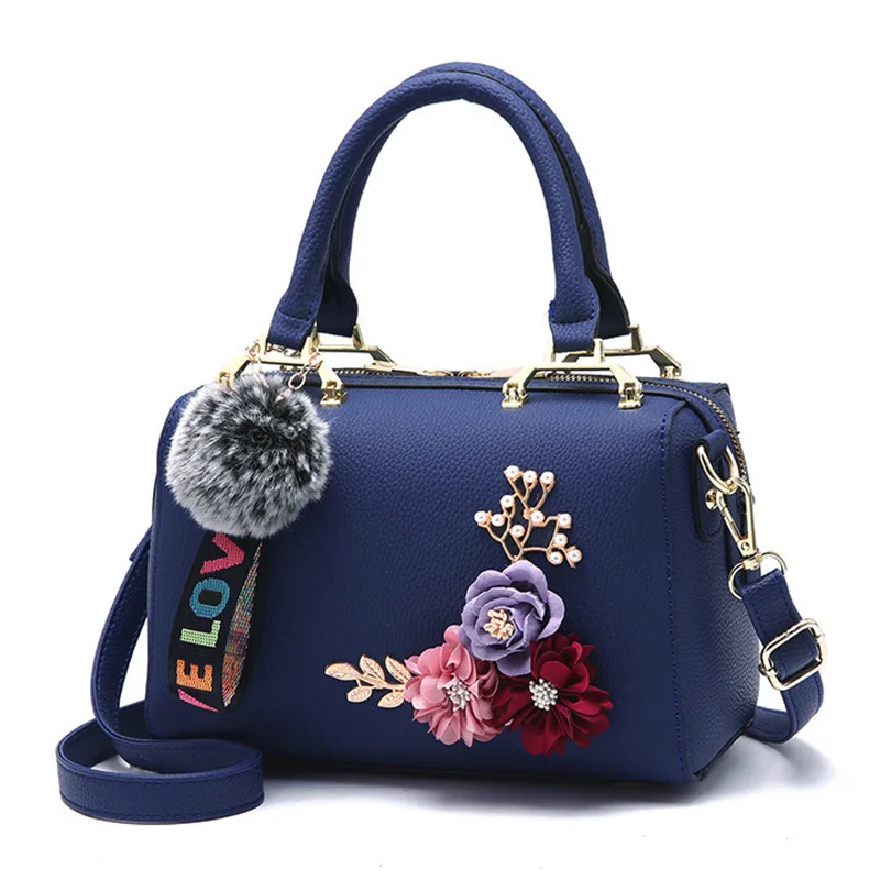New Fashion Flowers Designer Pu Leather Crossbody Bags for Women Vintage Small S - £37.98 GBP