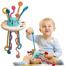 Baby Toys Montessori,Silicone Pull String Interactive Toy,Educational Toys,Food- - £20.18 GBP