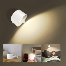 Rechargeable Wall Light Magnetic, 360 Rotatable Battery Wall Lamp, Touch Control - £26.24 GBP