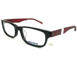 Converse Gafas Monturas Q009 UF BLACK Rojo Rectangular Completo Borde 51... - $46.25
