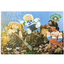 Cabbage Patch Kids Fall Raking Leaves 100 Pc Puzzle 16x11&quot; - Used (MB, 1... - $9.89