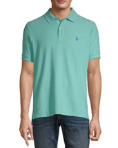 U.S. POLO ASSN. Men&#39;s Ultimate Pique Short Sleeve Polo Shirt XXL Jade Green - £26.16 GBP