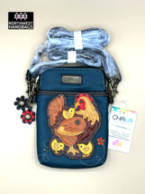 HEN WITH CHICKS CELL PHONE CROSSBODY PURSE BAG CHALA - $732.50 MXN