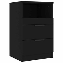 Modern Wooden Bedside Table Cabinet Nightstand With 2 Storage Drawers &amp; Shelf - £41.61 GBP+