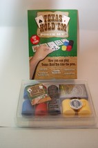 Texas Hold&#39;em Poker Chip Set New in Box Sealed  200 chips, 2 decks of cards,   - £11.58 GBP