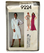 1970s Pullover Dress and Belt Misses Size 14 Simplicity Pattern 9224 VTG... - £4.58 GBP