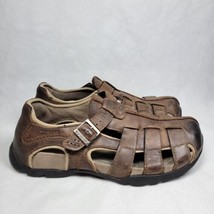 Teva Mens 6106 Brown Leather Sport Sandals Pre-owned Great Condition size 9.5 - £22.88 GBP