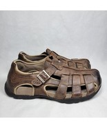 Teva Mens 6106 Brown Leather Sport Sandals Pre-owned Great Condition siz... - £22.81 GBP