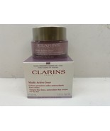 Clarins Multi Active Jour Day Cream For Dry Skin NO SPF 1.6 oz NIB Sealed Jar - $31.67