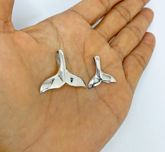 Whale Tail Pendant 925 Sterling Silver, Handmade Charm Gifts For Aquarium Lover  - £19.98 GBP+