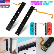 Left + Right Slider Sliding Rail With Flex Cable For Nintendo Switch Rep... - £13.17 GBP