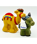 Fisher Price Little People Nativity Camel Donkey 2005 Lot of 2 - £11.31 GBP