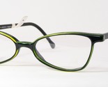 Vintage METZNER ARESTA 1565 Black Green Blue UNIQUE EYEGLASSES 49-16-140... - $49.50