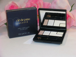 New Shiseido Cle De Peau Beaute Eye Shadow Color Quad #10 Tan Shimmer Hi... - £25.24 GBP