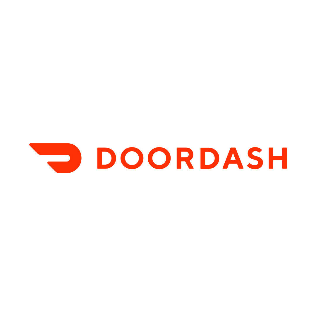 2x Doordash Logo Vinyl Decal Sticker Different colors & size for Car/Window
