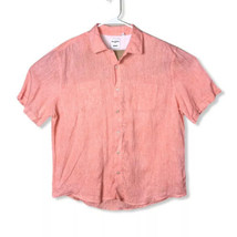 Murano Baird Mcnutt linen Men Shirt Button Front Short Sleeve Reg Fit Size XL - £9.83 GBP