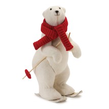 Polar Bear on Skis (Set of 2) 9&quot;L x 15.5&quot;H Foam/Polyester - £88.59 GBP