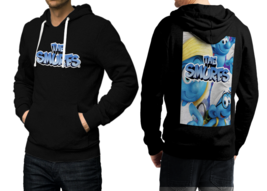 The Smurfs Black Cotton Hoodie For Men - £32.23 GBP