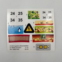 Playmobil 5435 Summer Family Fun Camping Replacement Decals Stickers Sheet - $14.99