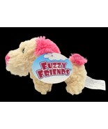 Greenbrier Fuzzy Friends Puppy Dog 7&quot; Embroidered &quot;I❤️U&quot; Cream Pink Vale... - £11.12 GBP