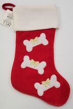 VV) Red Dog Bone Puppy Pet Christmas Holiday Stocking Decoration - €8,58 EUR