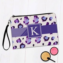 Animal Print : Gift Makeup Bag Flower Purple Personalized Name Fashion - £9.61 GBP+