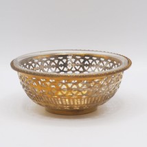 Pierced Brass Filigree Bowl with Liner - $19.79