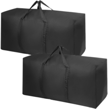 Extra Large Moving Bags With Strong Zippers &amp; Carrying Handles Traveling 2 Pack - £12.10 GBP