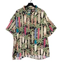 Vintage Reyn Spooner Hawaiian Surfboard Aloha Shirt XXL Multicolor Short Sleeve - £27.22 GBP