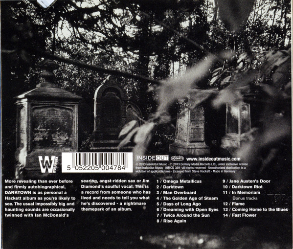 Steve Hackett – Darktown CD Item image 2