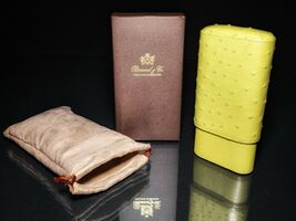 Brizard and Co  Ostrich Matcha Green Cigar Case NIB image 2