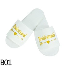 1pair Bridesmaid Bridal Team Disposable Soft Slippers Bachelor Party Gift Weddin - £8.81 GBP