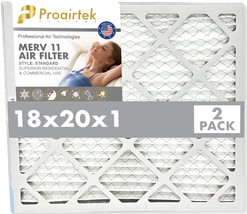 Proairtek AF18201M11SWH Model MERV11 18x20x1 Air Filters (Pack of 2) - £14.19 GBP