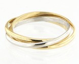 Women&#39;s Wedding band 18kt Yellow and White Gold 336286 - £192.08 GBP
