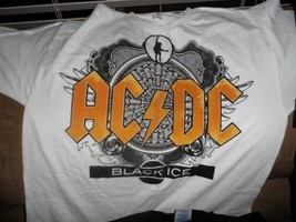 AC/Dc - Black Ice T-Shirt ~ Weiß Brandneu, Nie Getragen ~ L - £13.56 GBP