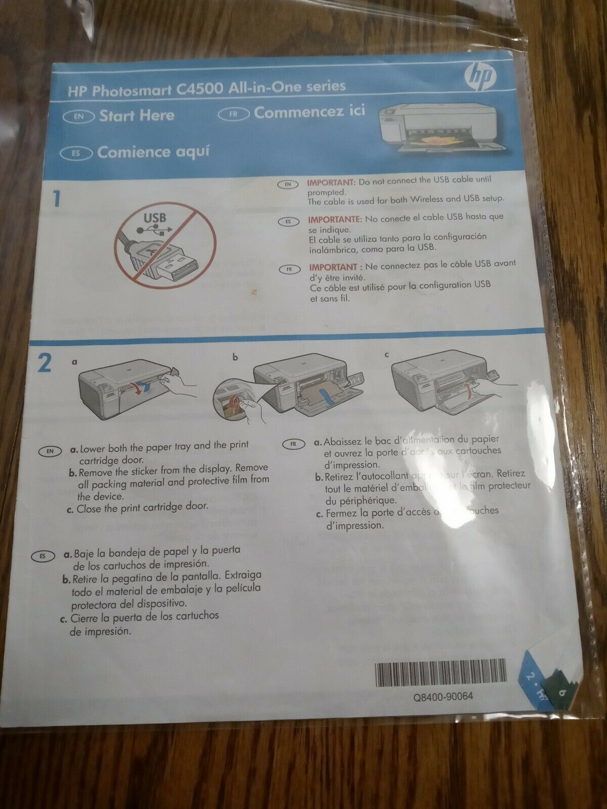 HP Photosmart C4500 All-in-one Series User Guide - $11.76