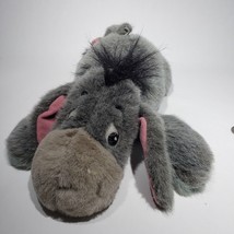 Vintage Disney Eeyore 14&quot; Floppy Droopy Donkey Plush Hook Loop Removeable Tail - £26.33 GBP