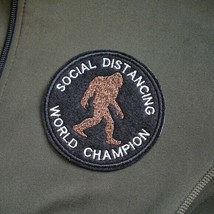 Social Distancing World Champion, Bigfoot Embroidered Patch - $12.95