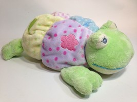 Aurora Baby Frog Plush Squeaker Rattle Crinkle Multi-Color Turtle Soft Toy  - £17.39 GBP