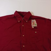 Tri Mountain Decatur Works Men's Red Cotton Button-Down Collar Shirt Size Medium image 6