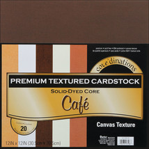 Canvas Cardstock 12 X12 Inches Cafe Assortment - $483.41 MXN