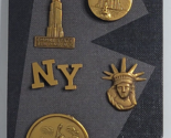 New York Travel Statue of Liberty Empire State Building Brooch Lapel Pin... - £15.92 GBP