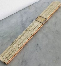 Slide ruler LAWRENCE Engineering Service Indiana USA 10B wood 1960s - £30.06 GBP