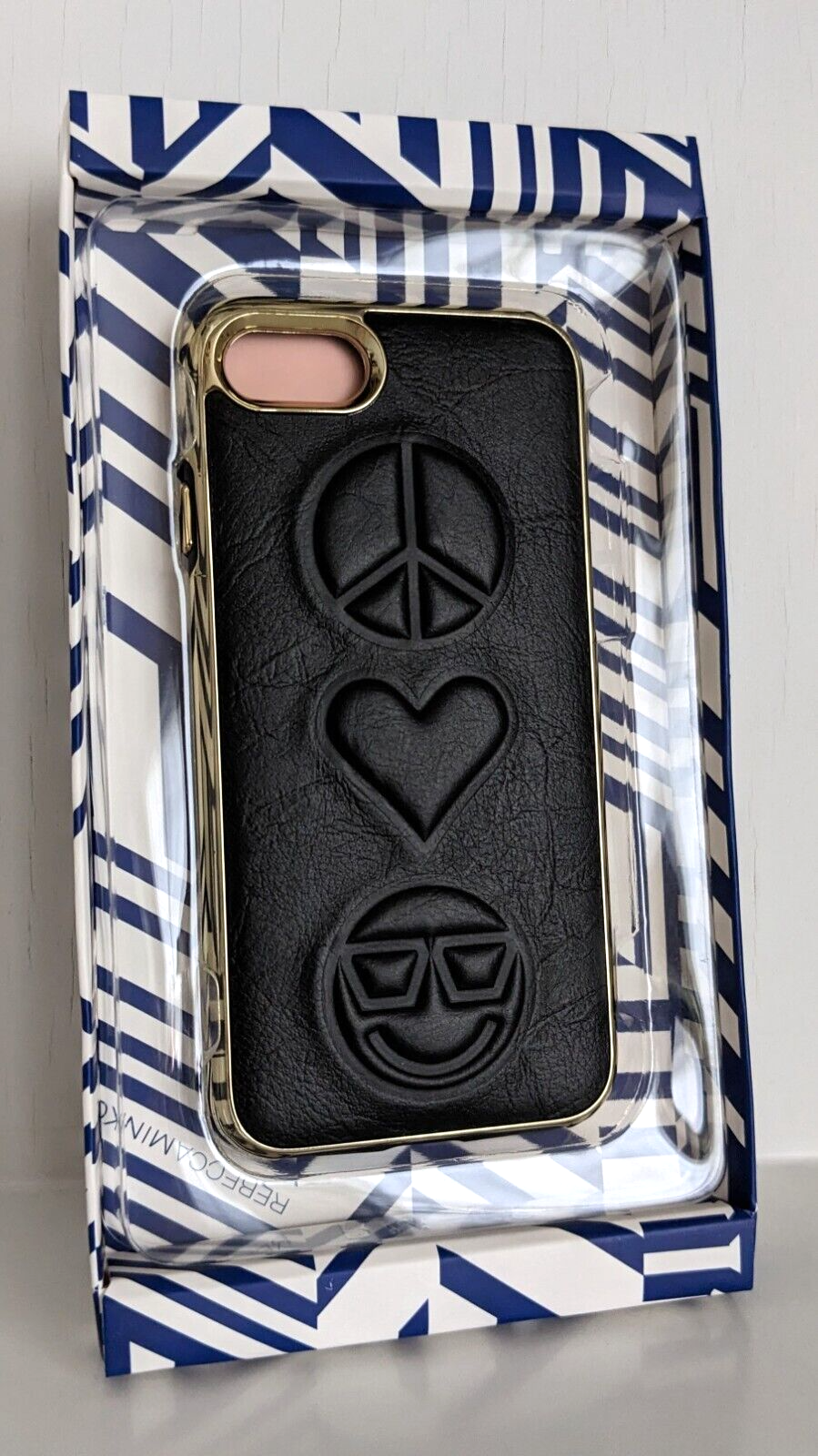Primary image for Rebecca Minkoff Luxe Double Up Peace Love Happines Case for Apple iPhone 7/8