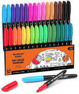Dry Erase Markers, 32 Pack 16 Colors Whiteboard Markers,Fine Tip Dry Era... - $20.21