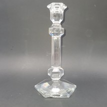 VTG Val St. Lambert Belgian Fine Crystal Gardenia Candlestick 9 1/2&quot; Read - £14.76 GBP