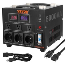 VEVOR Voltage Converter Transformer, 5000W, Heavy Duty Step Up/Down Transformer - £100.88 GBP