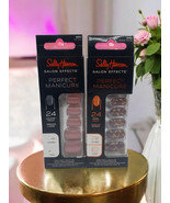 Sally Hansen Salon Effects Perfect Manicure PressOn Nails Oval &amp;Square 2... - $13.85