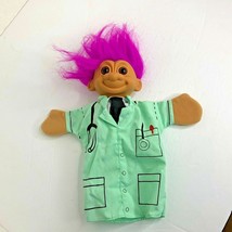 Russ Berrie Hand Puppet Medical Nurse Troll Doll Toy  - $7.91