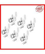 6 Pack 5/8&quot; Tubular Cam Locks with Keys - Keyed Alike for Home and RV Se... - $660.61 MXN